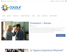 Tablet Screenshot of colourentertainment.com